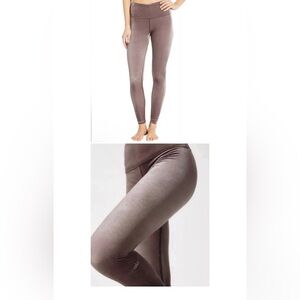 🧘🏽‍♀️LIKE NEW Alo Yoga Brown Velvet Leggings - Sz Medium